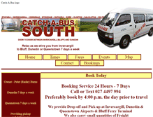 Tablet Screenshot of catchabussouth.co.nz